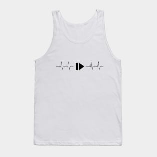 Music and heart pulse Tank Top